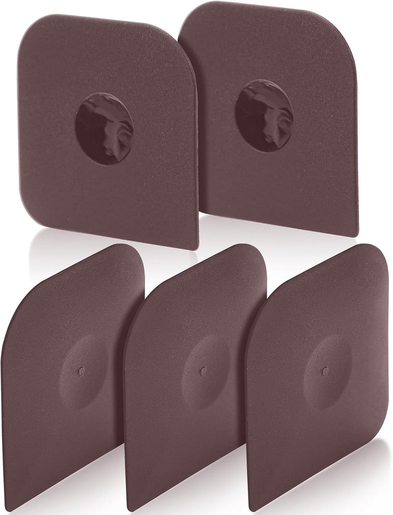 Herda Pan Scraper Dish Scraper Tool Set, 5 Pack Plastic Pan Scraper Pot Scraper Food Scraper Nylon Non-Scratch Scraper, Polycarbonat Skillet Scraper Cleaner for Cleaning Grease Burnt Food, Kitchen Scraper - Image 1